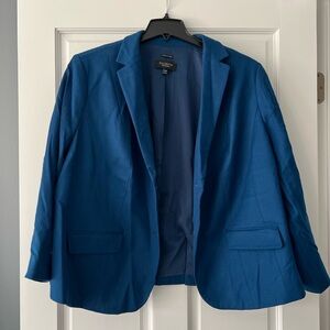 Talbots 22WP Navy Italian Flannel Jacket
